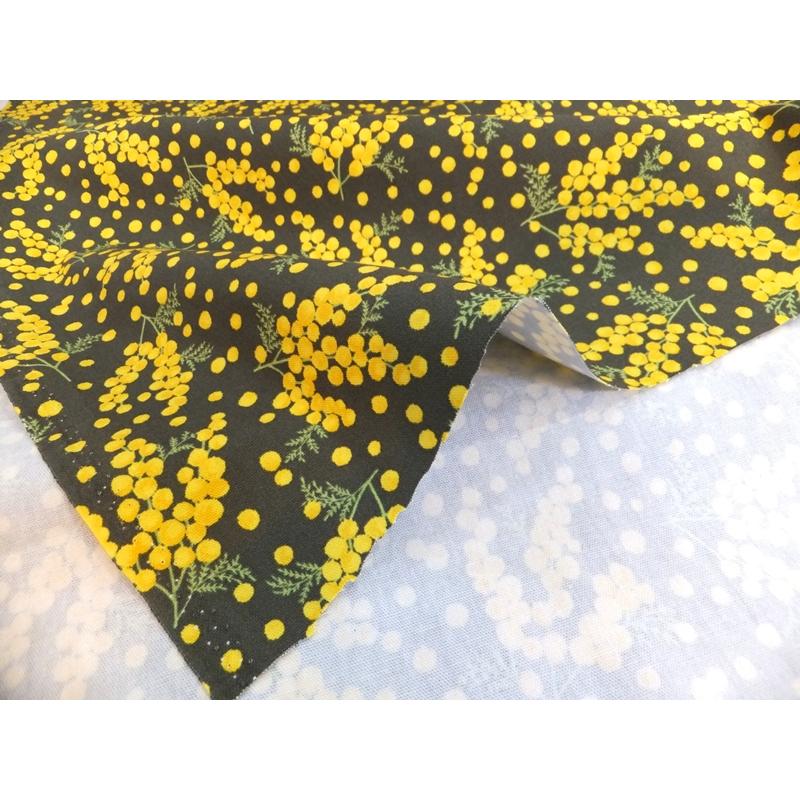 ミモザ柄 ボタニカル オックス(綿 生地 布) |  | 05