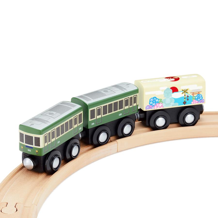 moku TRAIN 江ノ電300形 | 電車 おもちゃ BRIO 互換 ブリオ プラレール