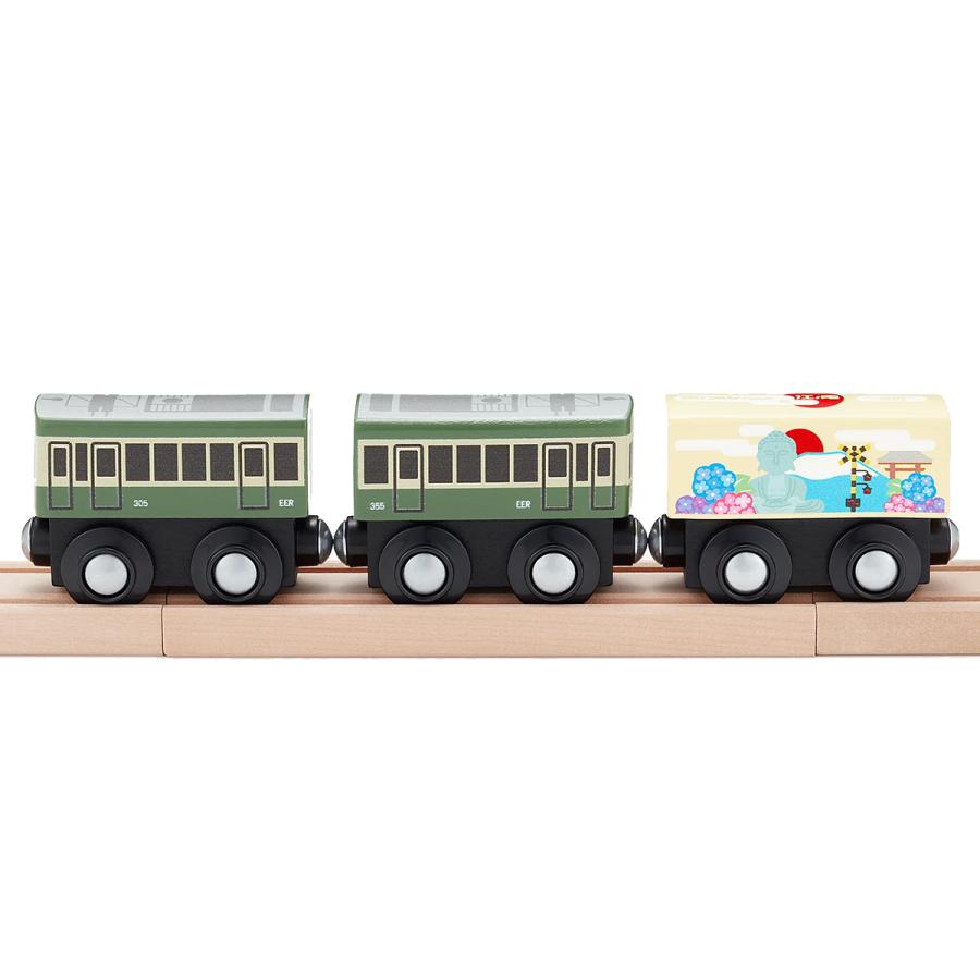 moku TRAIN 江ノ電300形 | 電車 おもちゃ BRIO 互換 ブリオ プラレール