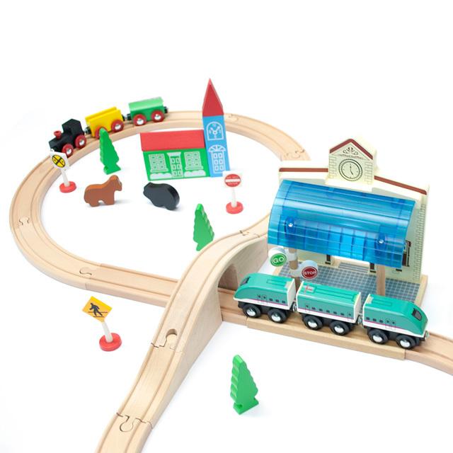レンガの駅 巛 ブリオ 互換 brio プラレール モクトレイン おもちゃ