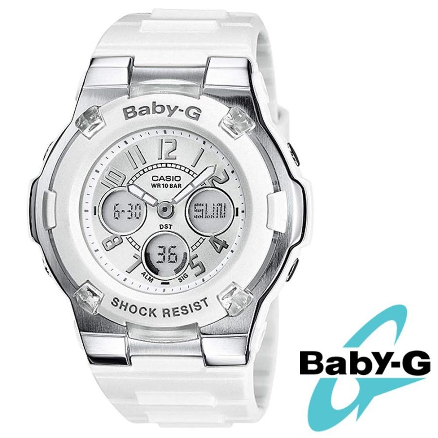 新品 CASIO Baby G 腕時計 BGA-110-7B ホワイト 防水 New]CASIO Baby-G baby G Casio white BGA-110-7B BGA110-7 Ladies