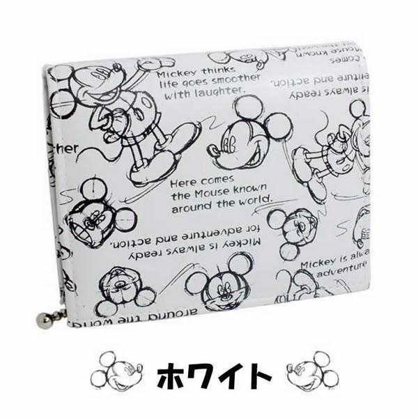 ディズニー ミッキーマウス 財布 Disney デッサン柄 二つ折り D1037wh White ホワイト 白 レディース メンズ バレンタイン プレゼント ギフト D1037 Disney Wh Grans 通販 Yahoo ショッピング