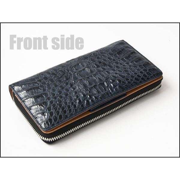 GODANEカイマンクロコ長財布 KJ 69%オフ 財布 父の日 カイマン クロコダイル GODANE ゴダン ラウンド