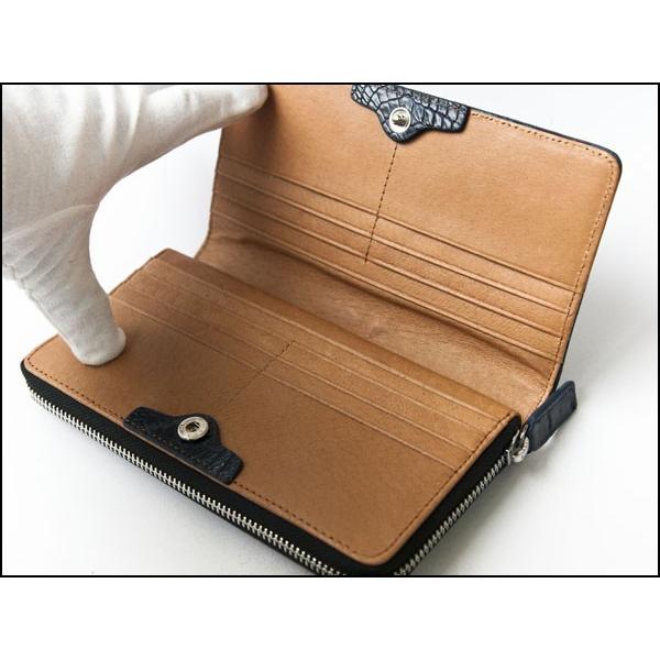 69%オフ 財布 父の日 カイマン クロコダイル GODANE ゴダン ラウンド