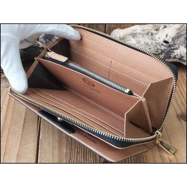 ゴダン GODANE ラウンドファスナー カイマンクロコダイル長財布