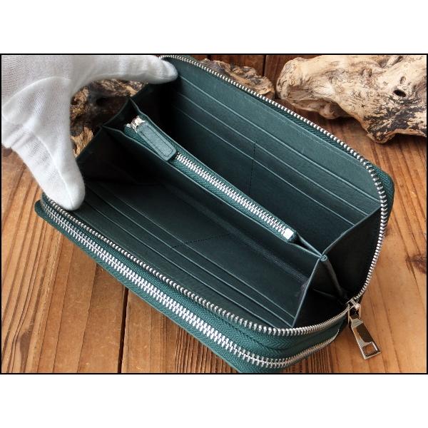 64%オフ 財布 父の日 カイマン クロコダイル GODANE ゴダン ダブル ラウンドファスナー  テールレザー spcw8056cp DarkGreen ダークグリーン キプロスの画像