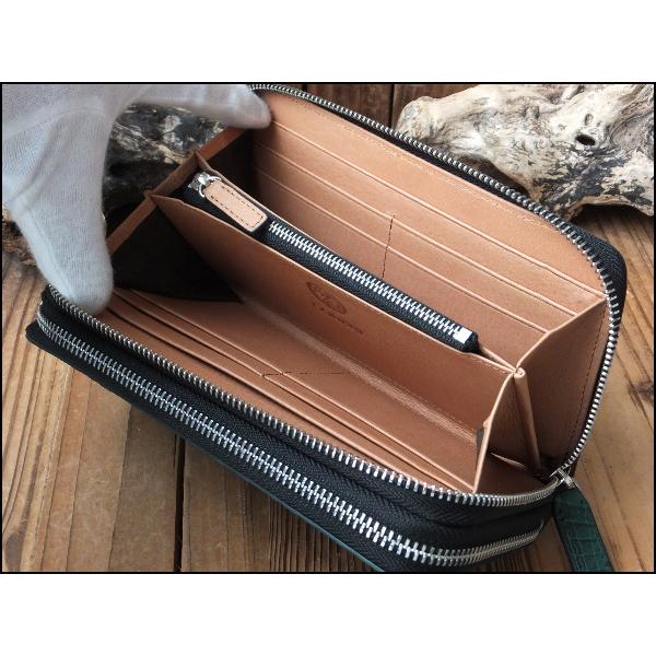 64%オフ 財布 父の日 カイマン クロコダイル GODANE ゴダン ダブル ラウンドファスナー  テールレザー spcw8056cp DarkGreen ダークグリーン キプロスの画像
