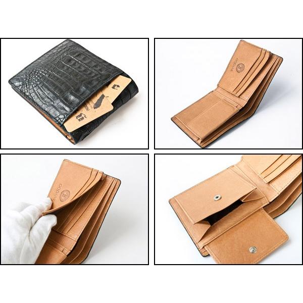 財布 カイマン クロコダイル GODANE ゴダン レザーウォレット 父の日