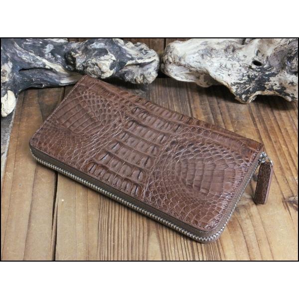 67%オフ 財布 父の日 カイマン クロコダイル GODANE ゴダン ラウンド 