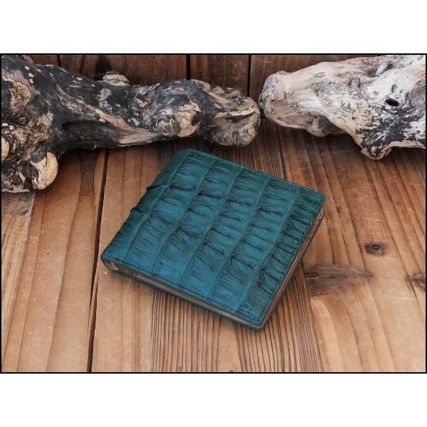 GODANE ゴダン  ミニ カイマン クロコダイル短財布 折財布　spcw8009cpSteelGray スチールグレイ グレー ウォレット ゴダン 財布 GODANE メンズ 二つ折り レザーウォレット ミニ カイマン