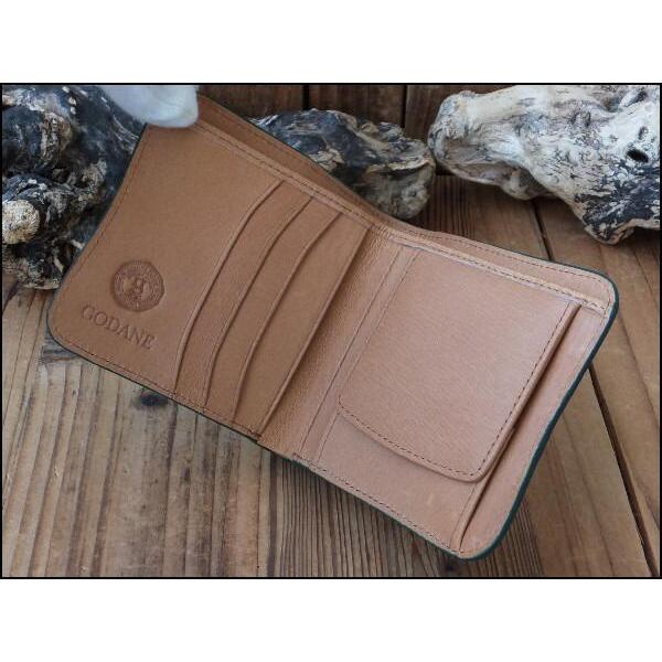ゴダン 財布ビルフォードレザーウォレット カイマンクロコダイル二つ折