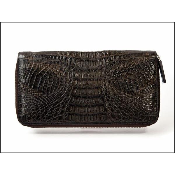 ゴダン 財布 GODANE カイマン クロコダイル ミニクラッチバッグ ダブル