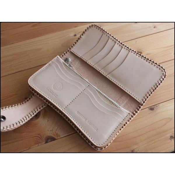 レザーウォレット　カービング　GODANE ゴダン 財布 長財布 GODANE 手彫り ハンドメイド カービングサドル