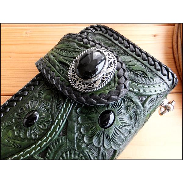 GODANE ゴダン ハンドメイド サドルレザー透彫りカービング長 GODANE ゴダン ハンドメイド サドルレザー透彫りカービング長