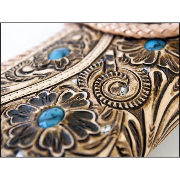 サガワ　ゴダンカービング本革長財布透かし彫りパイソンバイカーズ 財布 父の日 GODANE ゴダン ダイヤモンドパイソン 透かし彫り