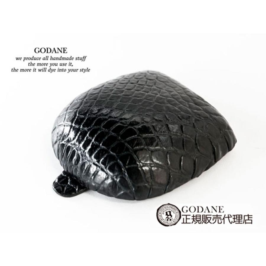 即決★ゴダン シャムクロコダイル革 ラウンドジッパー 小銭入れ&カードケースBR 財布 父の日 クロコダイル GODANE ゴダンシャムクロコ