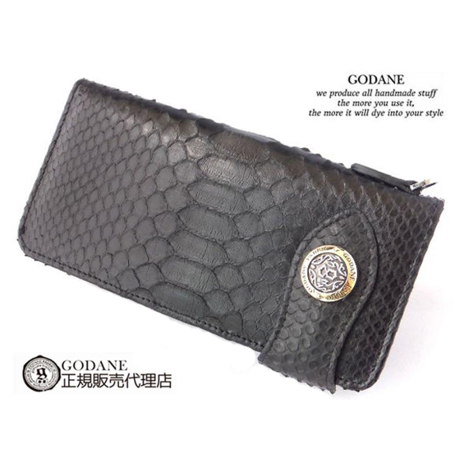 GODANE ゴダン正規販売代理店 コンチョ付ダイヤモンドパイソン革 