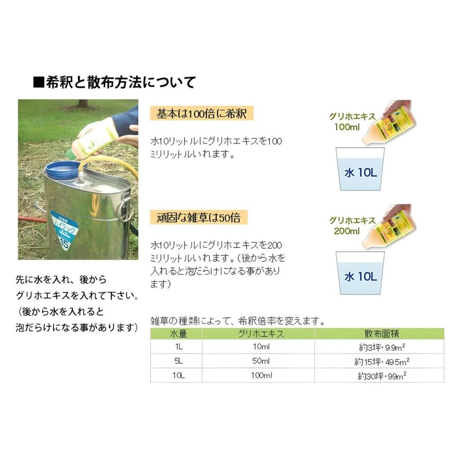 グリホエキス液剤 20L 農耕地登録あり 除草剤 希釈タイプ 茎葉処理 農薬 赤城物産_4