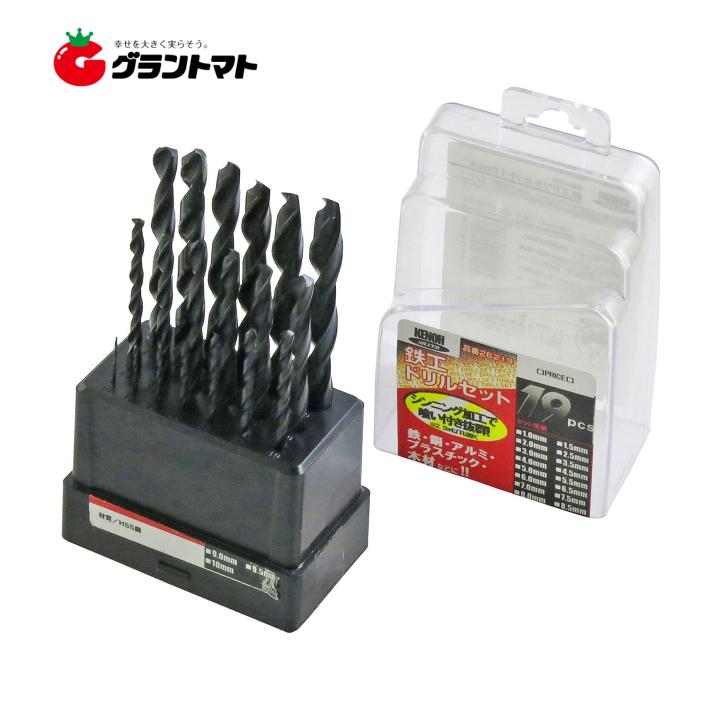 鉄工ドリルセット 19PC No.26219 KENOH : グラントマトYahoo