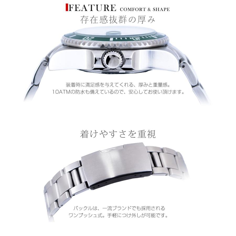 ブルッキアーナ 腕時計 メンズ BROOKIANA BA2606 ソーラー ダイバー クォーツ 防水 | BROOKIANA | 07