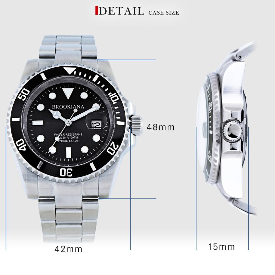 ブルッキアーナ 腕時計 メンズ BROOKIANA BA2606 ソーラー ダイバー クォーツ 防水 | BROOKIANA | 09