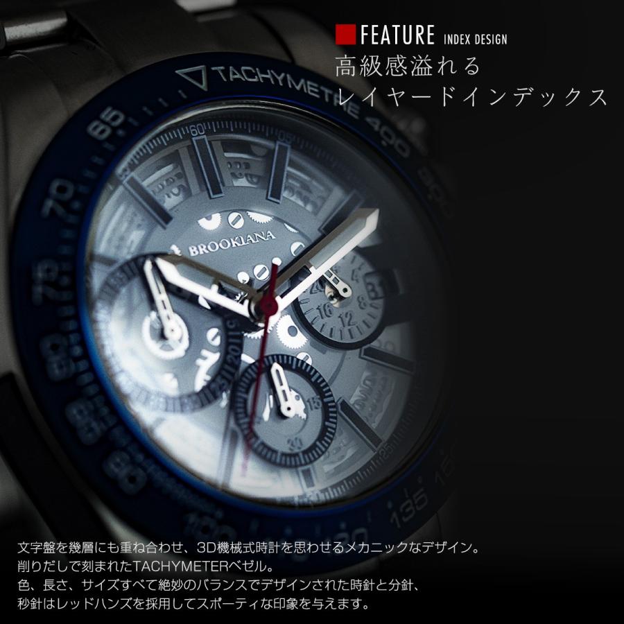 ブルッキアーナ 腕時計 メンズ BROOKIANA クロノグラフ スケルトン 国内正規品 | BROOKIANA | 01