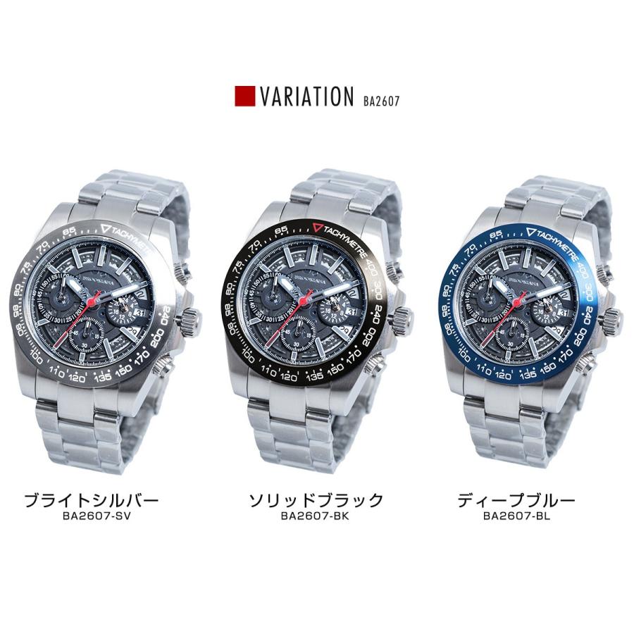 ブルッキアーナ 腕時計 メンズ BROOKIANA クロノグラフ スケルトン 国内正規品 | BROOKIANA | 06