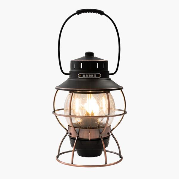 【アウトレット特価】ベアボーンズ レイルロードランタン LED キャンプ ソロキャンプ ランタン BAREBONES Railroad Lantern LED ブルー ホワイト | BAREBONES | 01