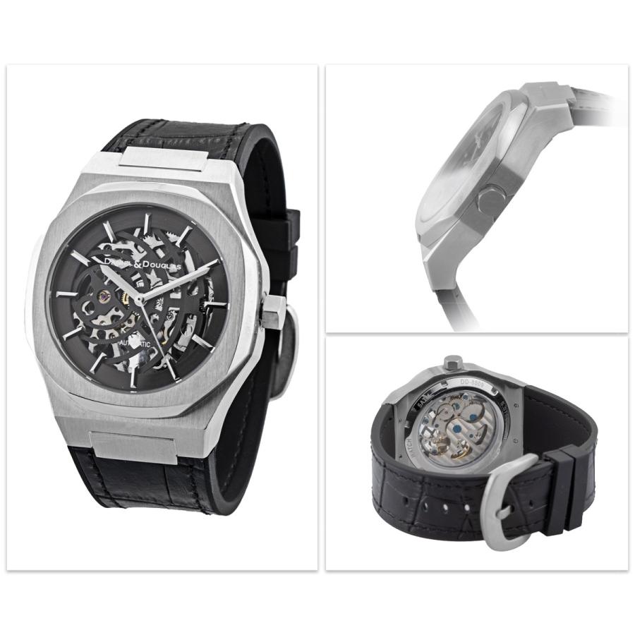 ダニエルダグラス DANIEL&DOUGLAS 腕時計 メンズ DD8809 自動巻き 手巻き レザー オクタゴン スケルトン |  | 04