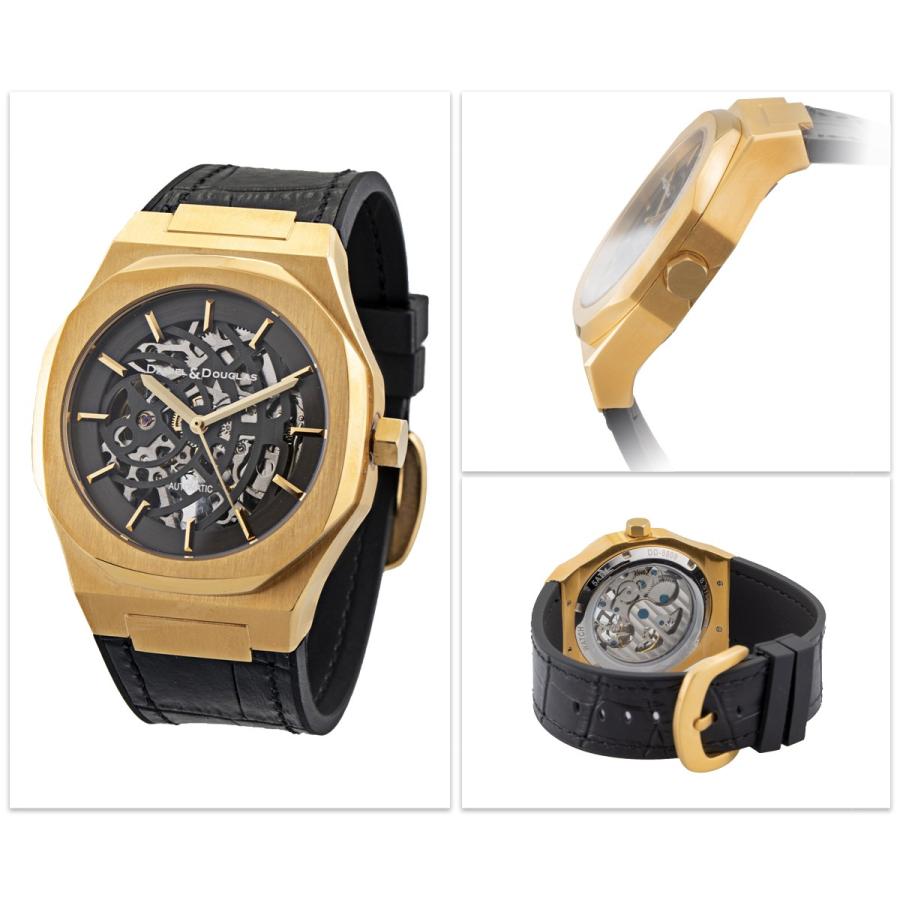 ダニエルダグラス DANIEL&DOUGLAS 腕時計 メンズ DD8809 自動巻き 手巻き レザー オクタゴン スケルトン |  | 05