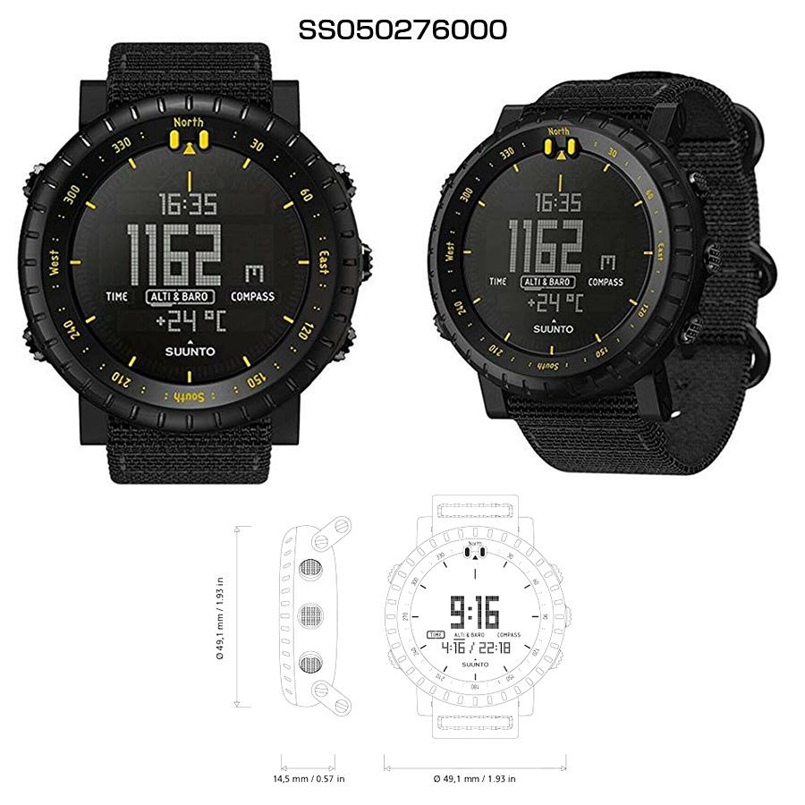 スント SUUNTO 腕時計 時計 メンズ 釣り アウトドア キャンプ Core All Black コア オールブラック ss014279010 SS050276000｜graphnon｜07