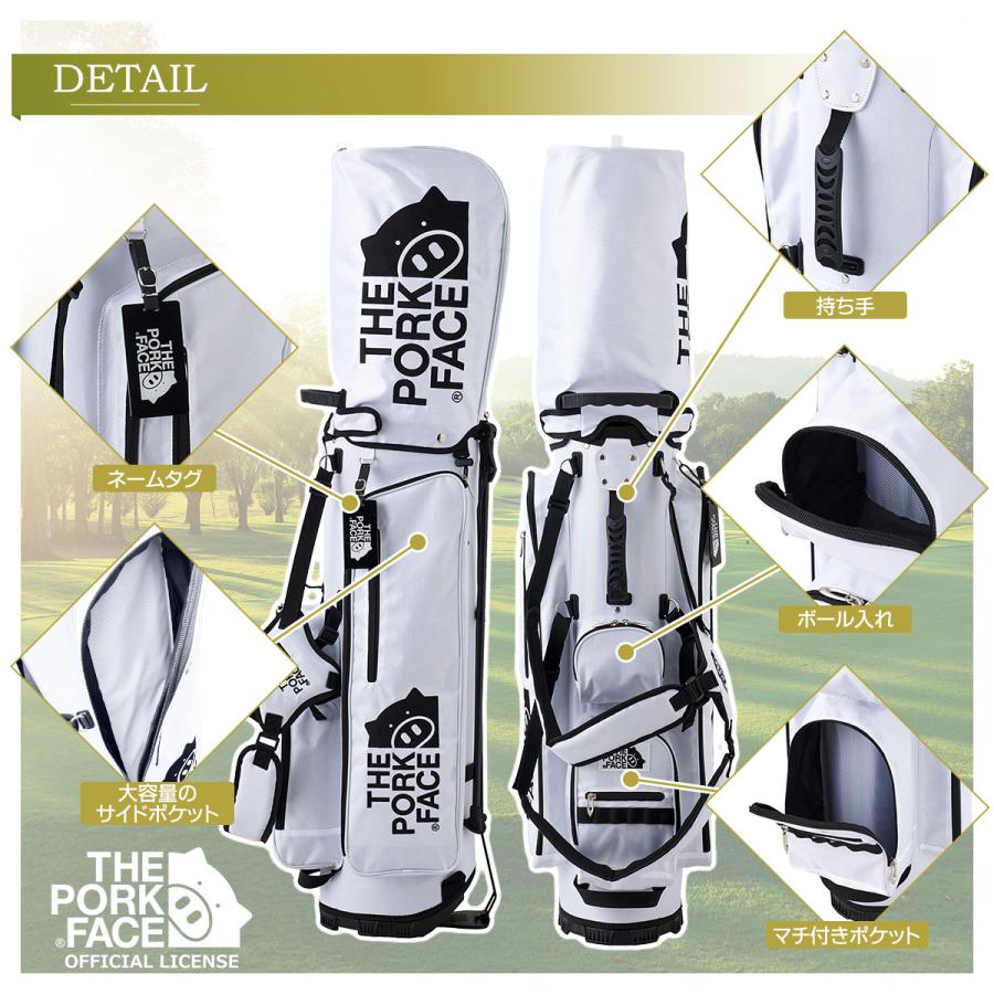 THE PORK FACE ゴルフ キャディバッグ スタンドキャディバッグ メンズ レディース 軽量 クラブケース レア 軽い おしゃれ ブランド 2023 かっこいい かわいい |  | 09