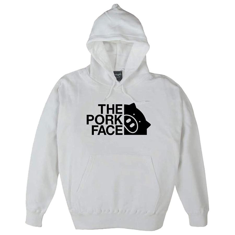 THE PORK FACE ポークフェイス パーカーメンズ レディース ブラック ホワイト ネイビー ポーク フェイス |  | 01