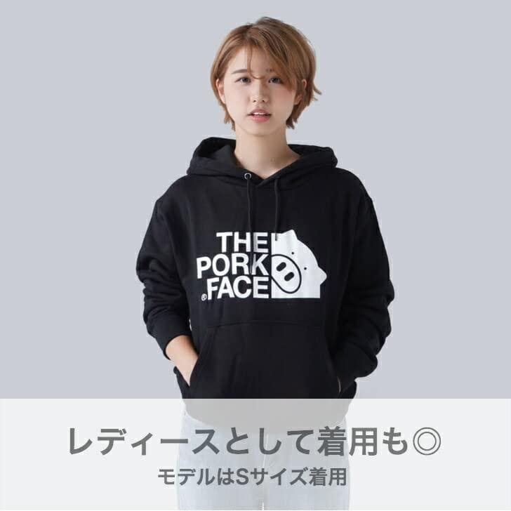 THE PORK FACE ポークフェイス パーカーメンズ レディース ブラック ホワイト ネイビー ポーク フェイス |  | 04