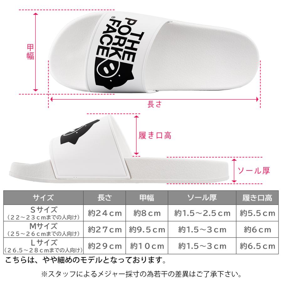 THE PORK FACE ポークフェイス サンダル メンズ レディース シャワーサンダル ブラック ホワイト ビーチサンダル ビーサン ギョサン |  | 06