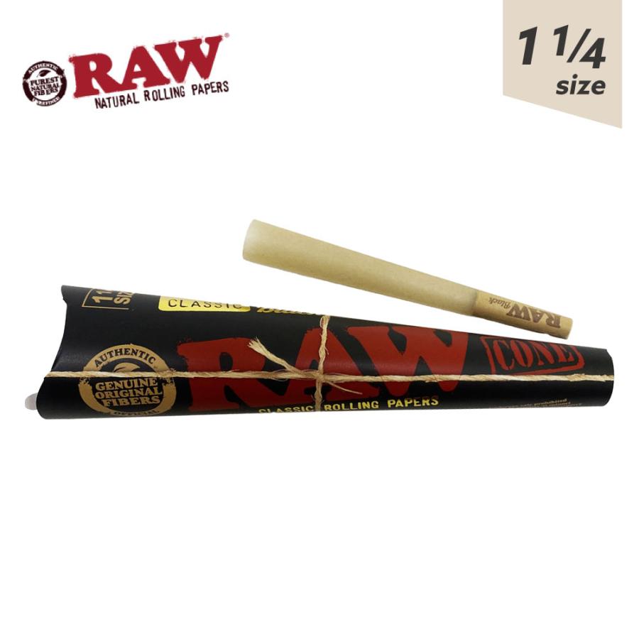 メール便可 RAW BLACK CONE 1 1/4 コーン プレロール ペーパー Pre