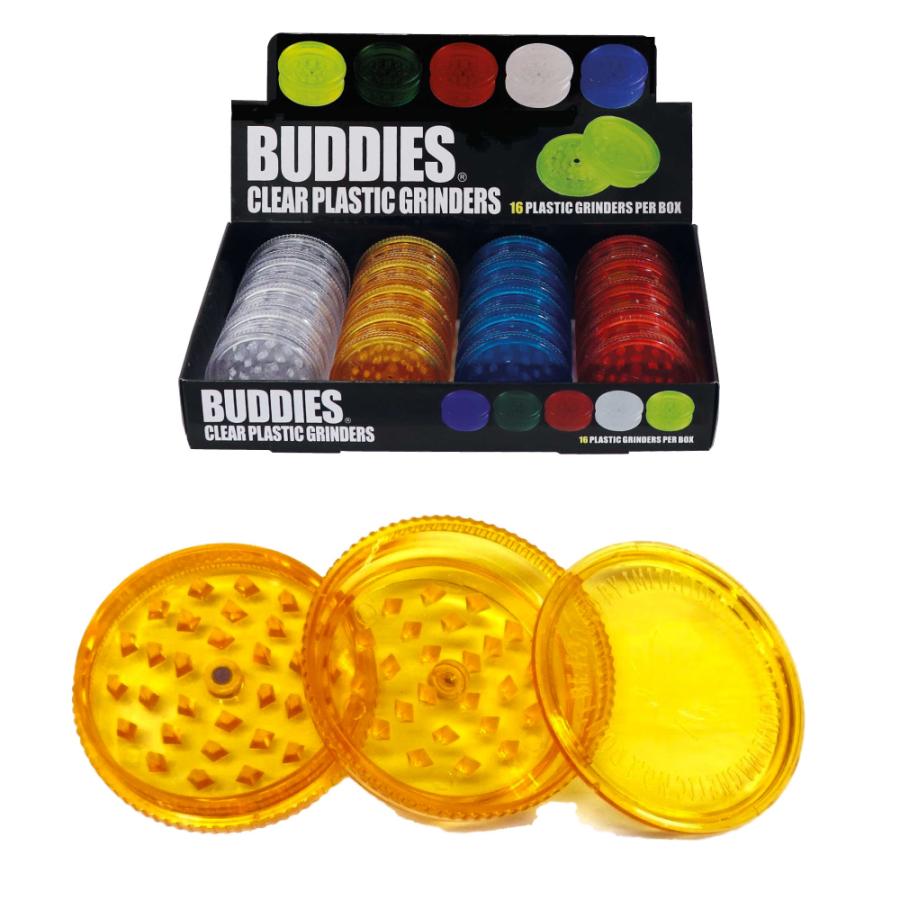 メール便可 喫煙具 アクリル グラインダー BUDDIES 3パーツ acrylic 