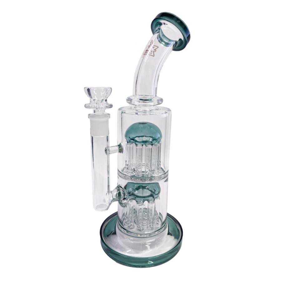 喫煙具 ガラスボング BOZZ ダブルパーコレーターボング Glass