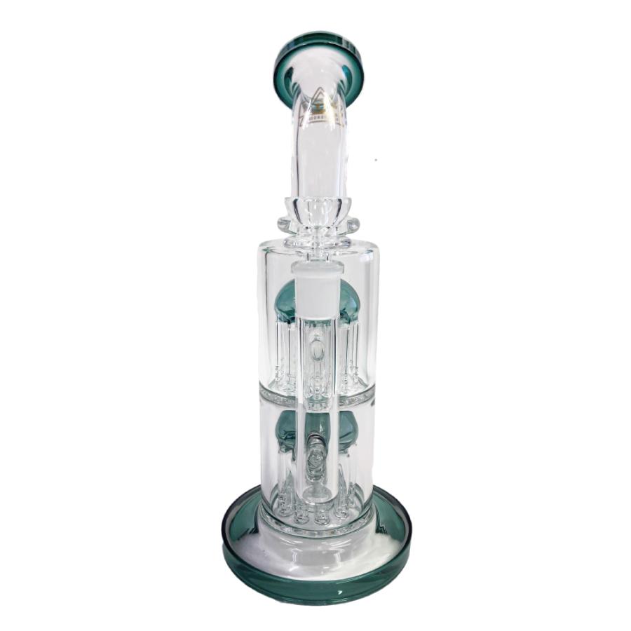 喫煙具 ガラスボング BOZZ ダブルパーコレーターボング Glass