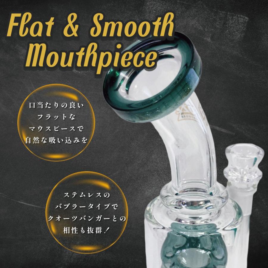 喫煙具 ガラスボング BOZZ ダブルパーコレーターボング Glass