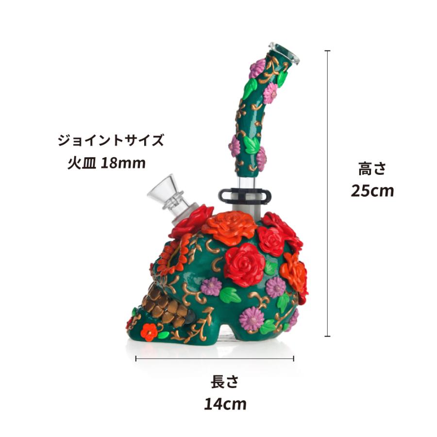 喫煙具 ガラスボング カラベラ・デザインボング スカル Glass Skull