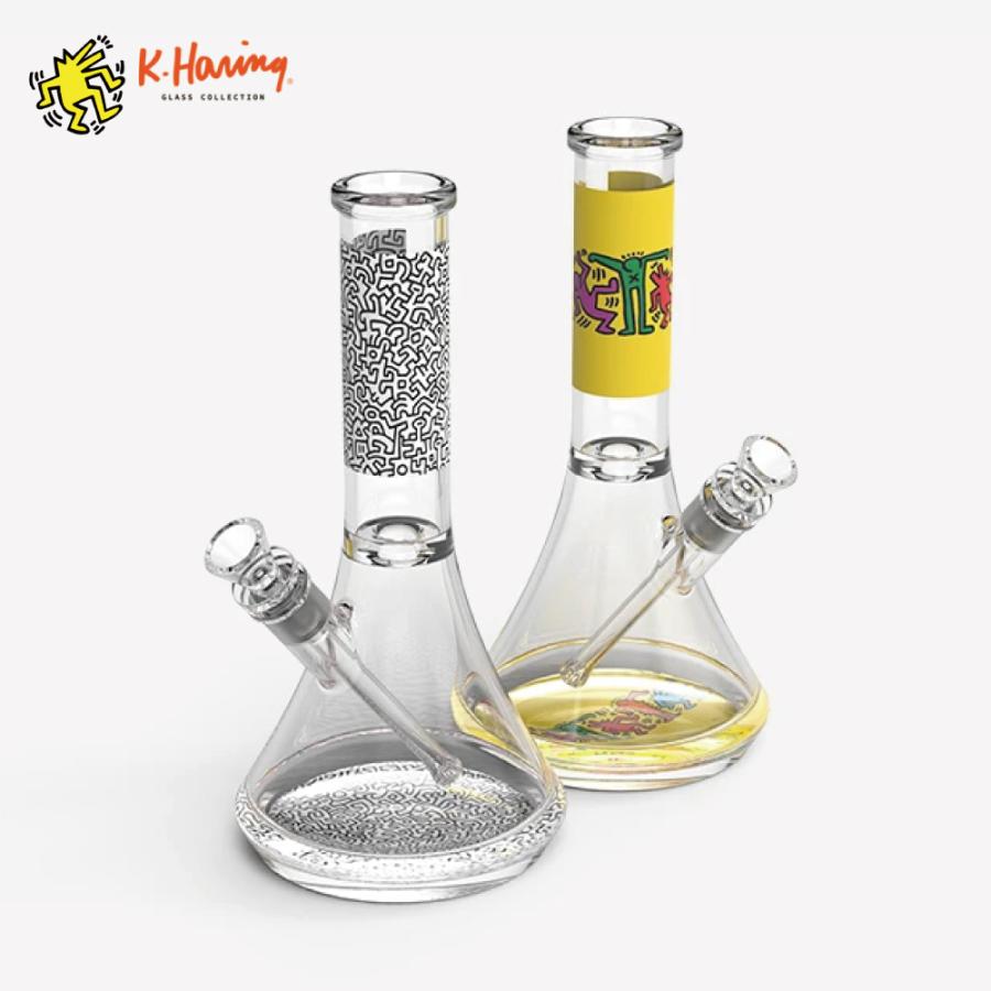 喫煙具 ガラスボング K Haring キースへリング ウォーターパイプ 30cm Glass Water Pipe Bong Kh Wp Grassfreak 通販 Yahoo ショッピング