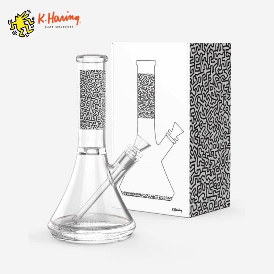 喫煙具 ガラスボング K Haring キースへリング ウォーターパイプ 30cm Glass Water Pipe Bong Kh Wp Grassfreak 通販 Yahoo ショッピング