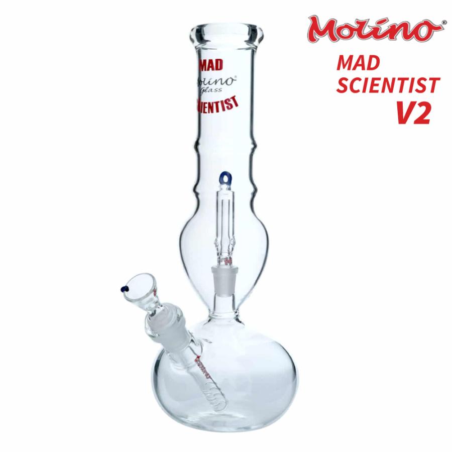 ☆送料無料☆ プレミアム 3層 マトリックス ガラスボング 高さ約41cm 喫煙具 ガラスボング Molino Mad Scientist V2 Glass Bong モリノ
