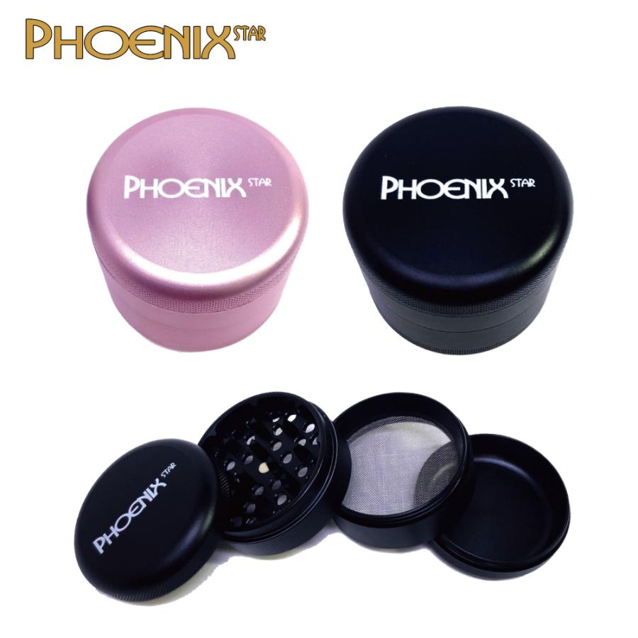 喫煙具 PHOENIX STAR アルミニウムグラインダ― 4パーツ 60mm herb