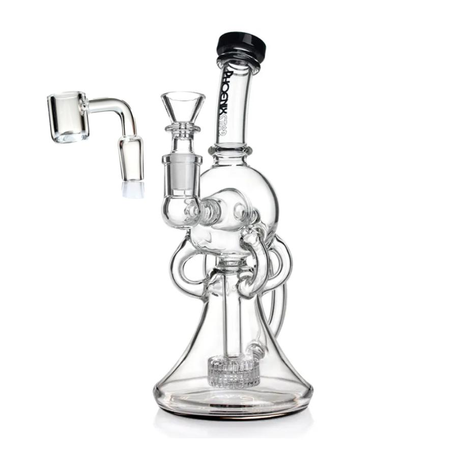 喫煙具 ガラスボング ワックス兼用 PHOENIX STAR リサイクラーボール