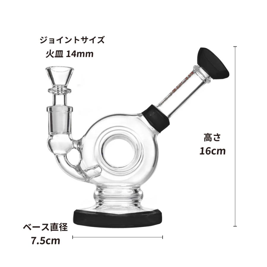 喫煙具 ガラスボング PHOENIX STAR リングシェイプバブラー Glass Bong