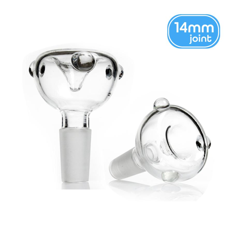 喫煙具 ボング 火皿 ダブルウォールガラス 14mm ジョイント 交換
