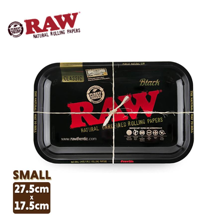 メール便可 RAW ローリングトレイ スモール (ブラックゴールド) 27.5 x