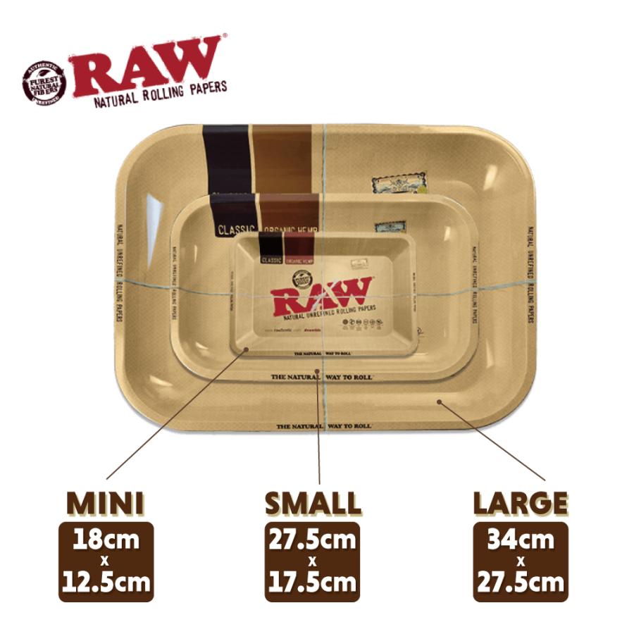 メール便可 RAW ローリングトレイ スモール (シルバー) 27.5 x 17.5cm